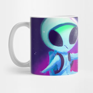 Rainbow Space Alien Mug